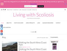 Tablet Screenshot of helpformyscoliosis.com